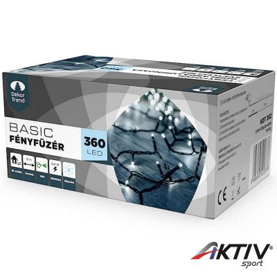 Kültéri LED fényfüzér 360 db hideg fehér LED-del