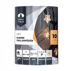 Csillag füzér elemes LED BLACK WEEK Decor