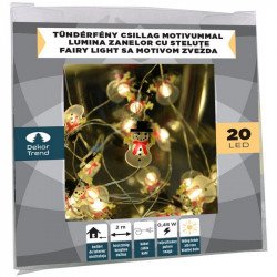 Tündérfény hóemberrel Karácsonyi dekoráció Decor