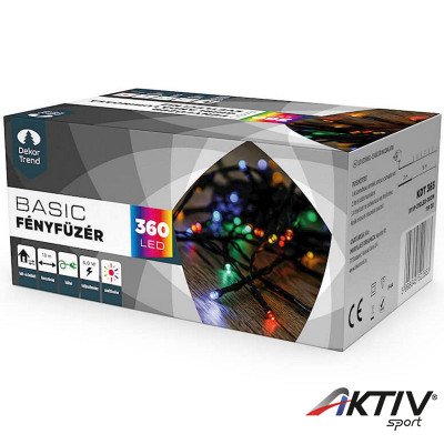 Kültéri LED fényfüzér 360 db színes LED-del