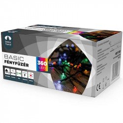 Kültéri LED fényfüzér 360 db színes LED-del Karácsonyi dekoráció Decor