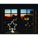 Neon ablakdísz csillag motivum