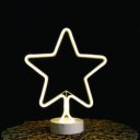 Neon ablakdísz csillag motivum