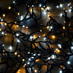 JIN- JANG Fénygirland 500 LED hideg és meleg fehér Karácsonyi dekoráció Decor