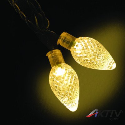 Kültéri Kristálycsepp fényfüzér 60 LED meleg fehér 12 m