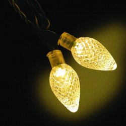 Kültéri Kristálycsepp fényfüzér 60 LED meleg fehér 12 m Karácsonyi dekoráció Decor