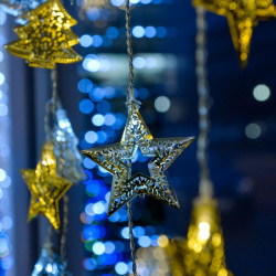 Ezeregyéjszaka fényfüggöny 64 LED 1,2x1,2 m