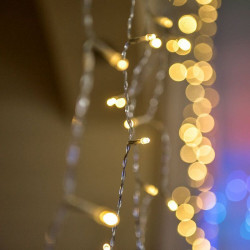 Árkád fényfüggöny 220 LED-del meleg fehér 2x2 m Karácsonyi dekoráció Decor