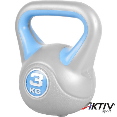 Kettlebell műanyag borítású 3 kg