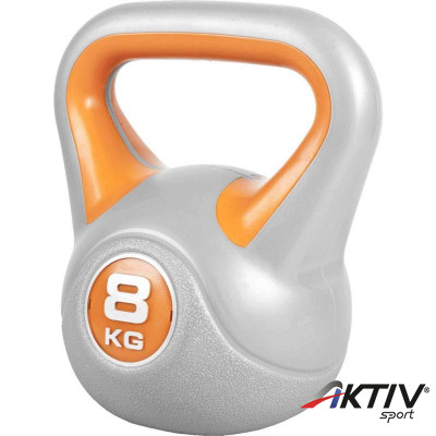 Kettlebell műanyag borítású 8 kg