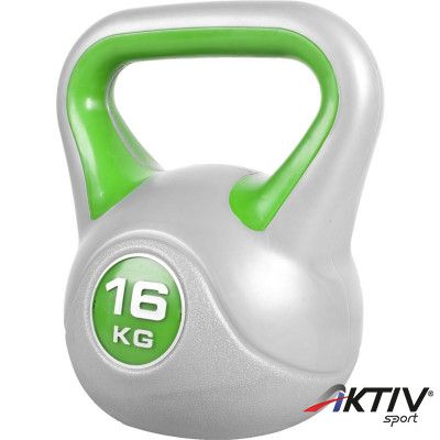 Kettlebell műanyag borítású 16 kg
