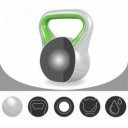 Kettlebell műanyag borítású 16 kg