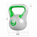 Kettlebell műanyag borítású 16 kg
