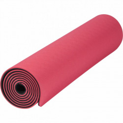 Jóga matrac fekete-piros 180x60x0,6 cm Fitness Gorilla Sports