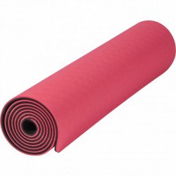 Jóga matrac fekete-piros 180x60x0,6 cm Fitness Gorilla Sports
