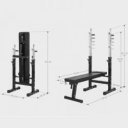 Multifunkcionális állítható pad fekete