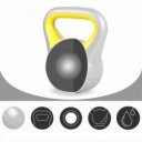 Kettlebell műanyag borítású 4 kg