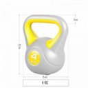 Kettlebell műanyag borítású 4 kg