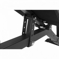 Multifunkcionális állítható pad állvánnyal fekete