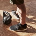 Kettlebell műanyag borítású 12 kg fekete