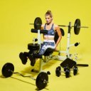 Univerzális súlyzópad fehér