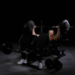 Univerzális súlyzópad fekete