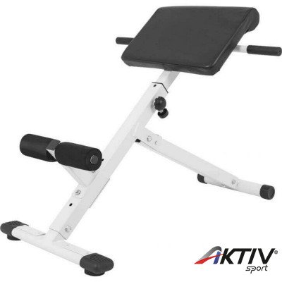 Hiperextenzíós összecsukható pad fehér