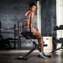 Hiperextenzíós összecsukható pad fehér