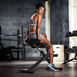 Hiperextenzíós összecsukható pad fehér