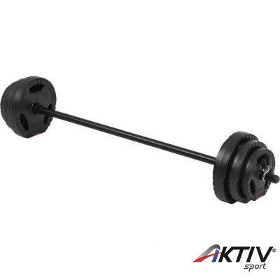 Kétkezes súlyzókészlet műanyag borítással 20 kg