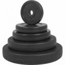 Egykezes súlyzókészlet műanyag borítással 30 kg