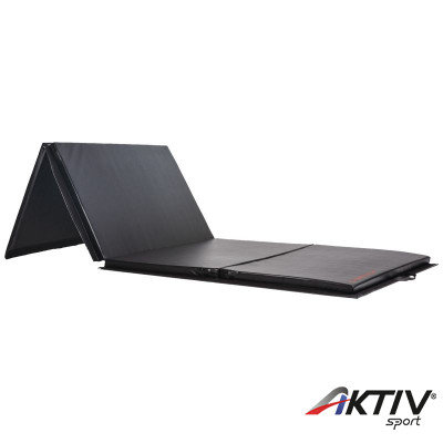 Összehajtható fitnesz matrac Gymstick 300x120x5 cm fekete