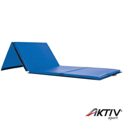 Összehajtható fitnesz matrac Gymstick 300x120x5 cm kék