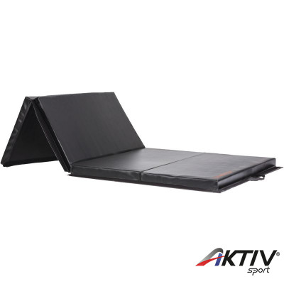 Összehajtható fitnesz matrac Gymstick 200x100x5 cm fekete