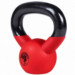 Kettlebell gumírozott 2 kg piros