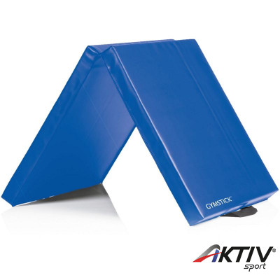 Összehajtható fitnesz matrac Gymstick 120x60x5 cm kék
