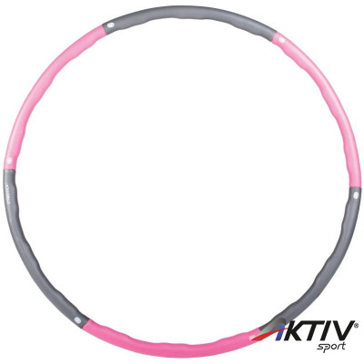 Hullahopp karika Gymstick rózsaszín-szürke