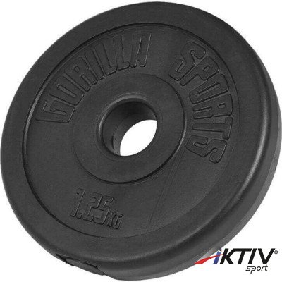 Súlytárcsa műanyag bevonattal 1,25 kg 31 mm