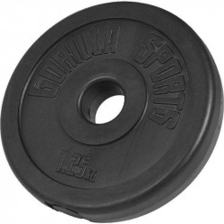 Súlytárcsa műanyag bevonattal 1,25 kg 31 mm BLACK WEEK Gorilla Sports