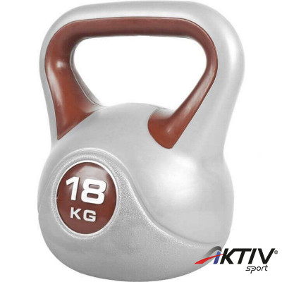 Kettlebell műanyag borítású 18 kg