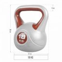Kettlebell műanyag borítású 18 kg