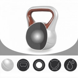 Kettlebell műanyag borítású 18 kg