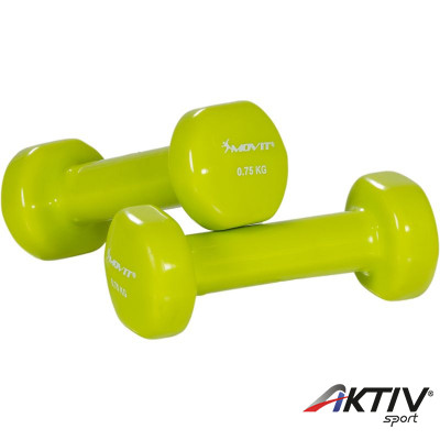 Kézisúlyzó vinyl MOVIT 2x0,75 kg zöld