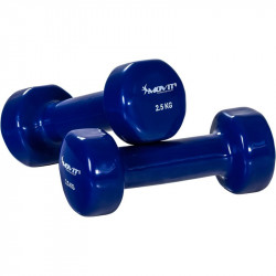 Kézisúlyzó vinyl MOVIT 2x2,5 kg kék Fitness MOVIT