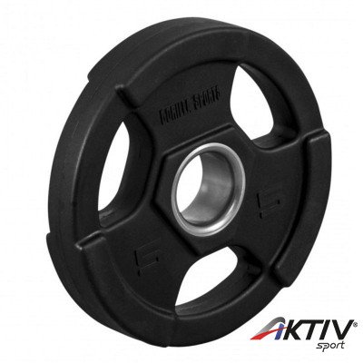 Olimpiai súlytárcsa markolattal 5 kg 51 mm