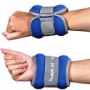 Csukló- és bokasúly neoprén MOVIT 2x0,5 kg kék