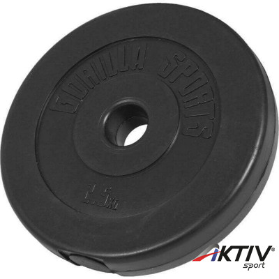 Súlytárcsa műanyag bevonattal 2,5 kg 31 mm