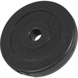 Súlytárcsa műanyag bevonattal 2,5 kg 31 mm BLACK WEEK Gorilla Sports