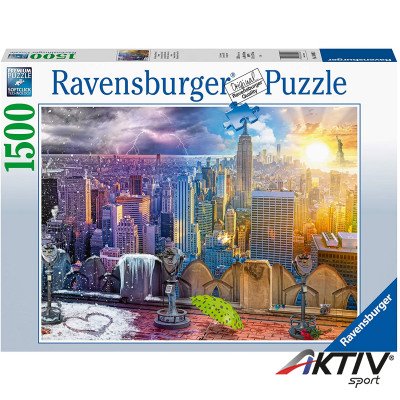 Puzzle 1500 db - New York télen-nyáron