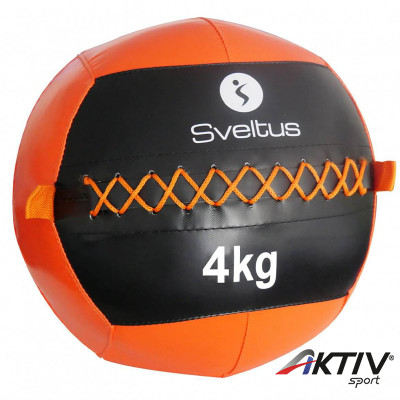 Wall Ball Sveltus 4 kg fekete-narancs